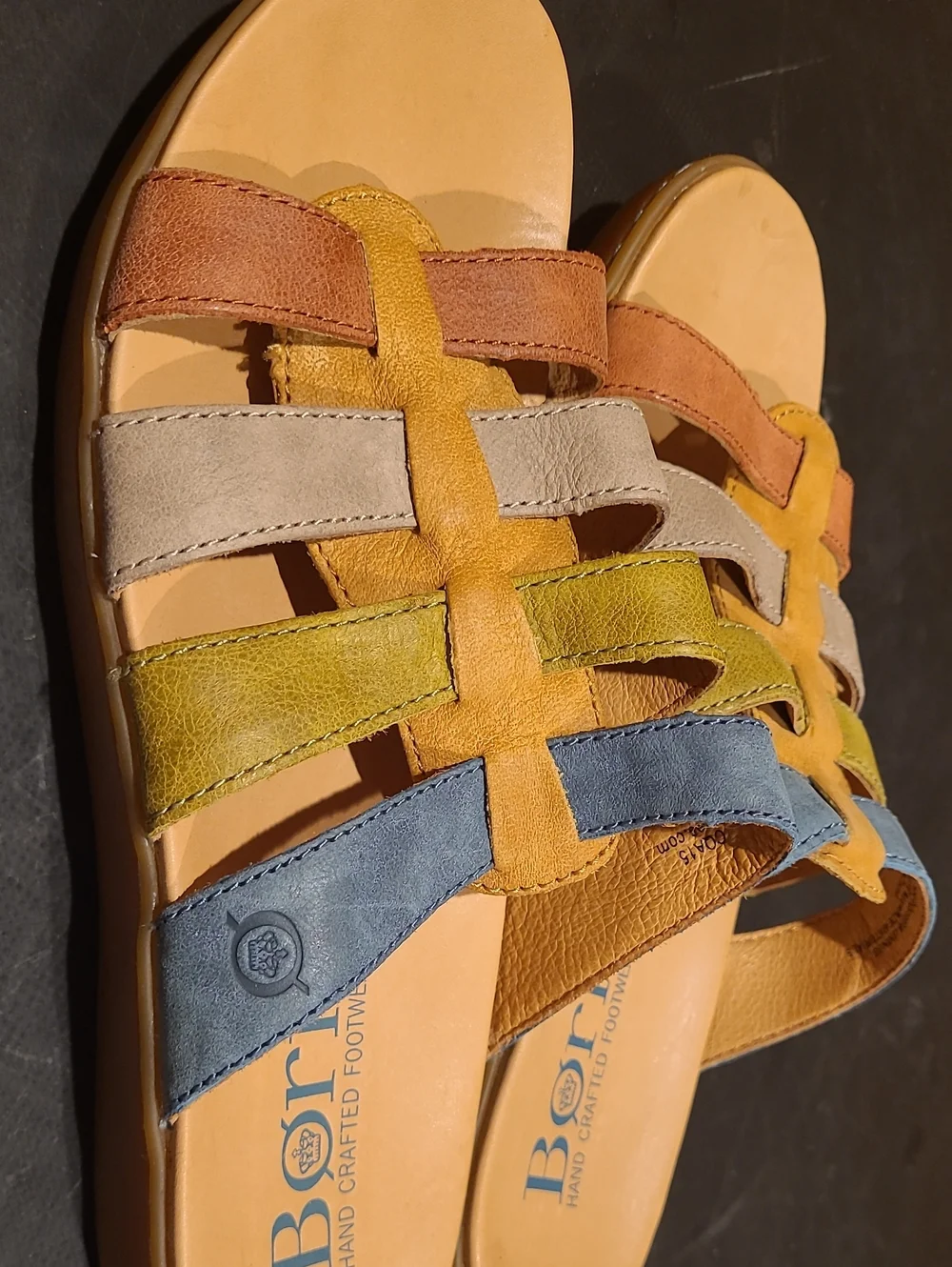 Leather BORN Sandals- Multicolor